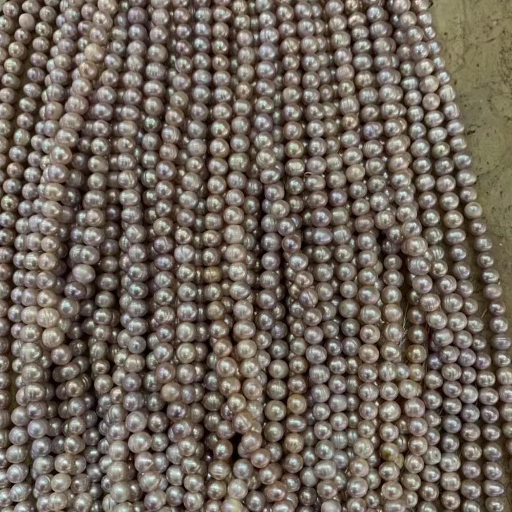 Freshwater pearl loose pearl strand wholesale natural pearls for making jewelry 6